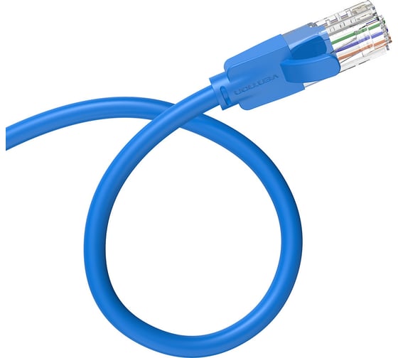 Прямой патч-корд VENTION UTP cat.6, RJ45 - 5м. Синий IBELJ