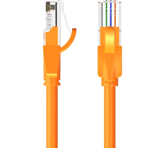 Прямой патч-корд VENTION UTP cat.6, RJ45 - 2м. Оранжевый IBEOH
