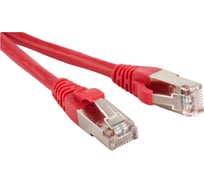Патч-корд Hyperline PC-LPM-STP-RJ45-RJ45-C5e-20M-LSZH-RD F/UTP, экранированный, Cat.5е (100 Fluke Component Tested), LSZH, 20 м, красный 391195