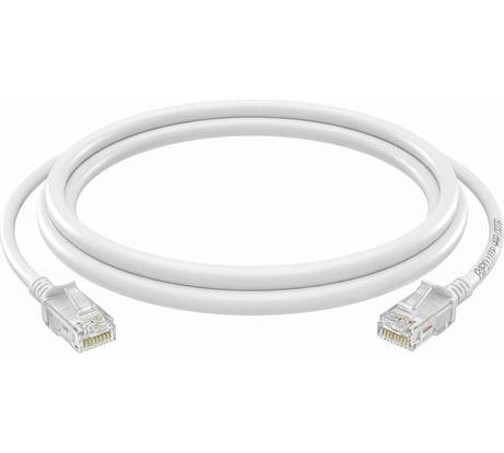 Патч-корд Ripo utp4, cat 6, rj45, 5 m, белый, литой 003-300160