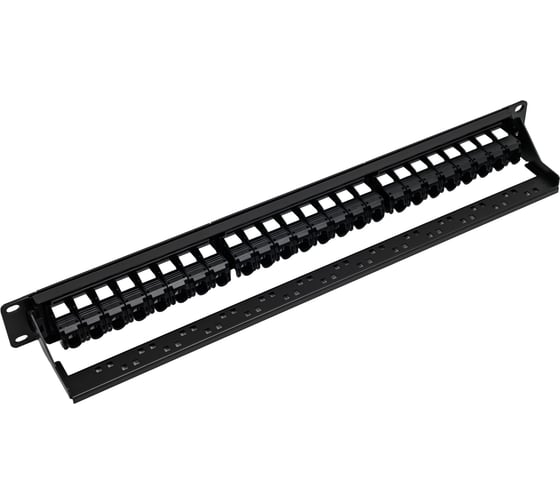 Патч-панель Ripo 19",1u, 24 порта, cat.6a (классea), 500мгц, rj45/8p8c, dual idc, с организатором 003-100078