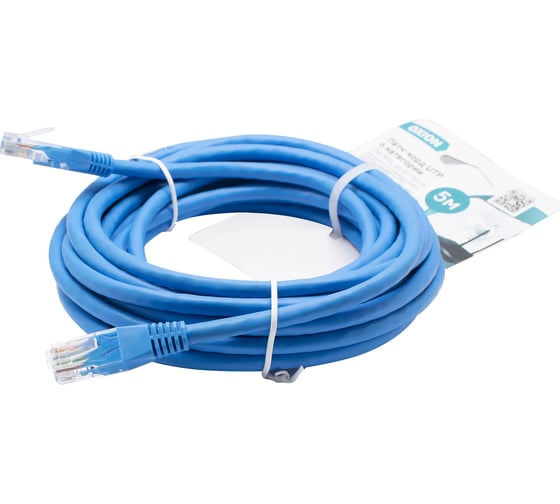Патч-корд utp OXION cat6 24awg 5m OX8P8C5CAT6