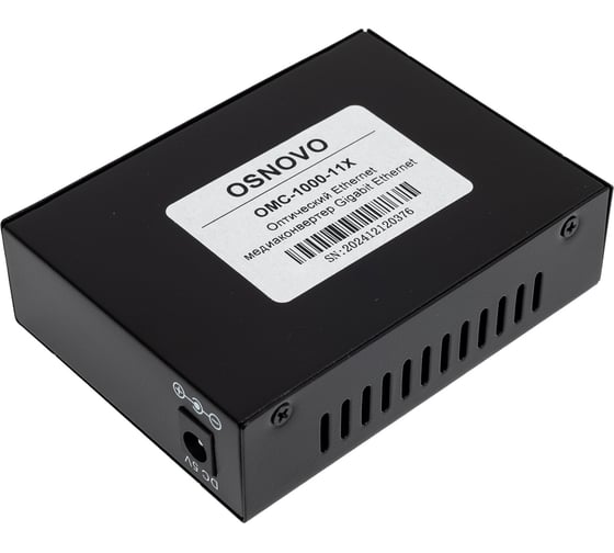 Медиаконвертер OSNOVO OMC-1000-11X Gigabit Ethernet 1xRJ45, 1xSFP. sct1276