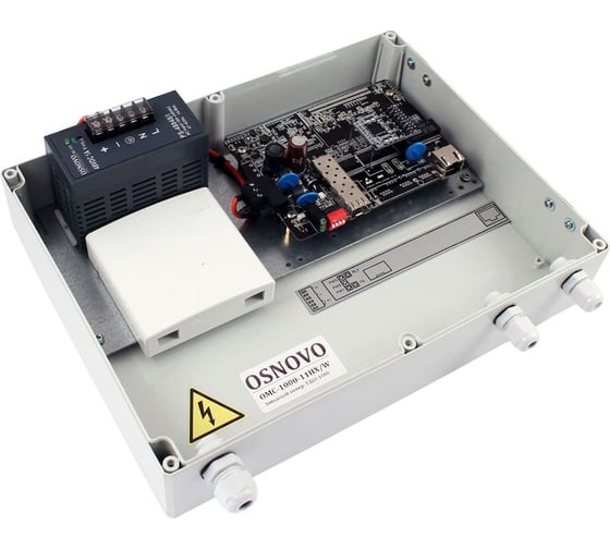 Уличный медиаконвертер OSNOVO OMC-1000-11HX/W Gigabit Ethernet с поддержкой PoE. sct1362 1