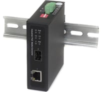 Промышленный компактный медиаконвертер OSNOVO OMC-1000-11HX/I Gigabit Ethernet с поддержкой PoE. sct1476
