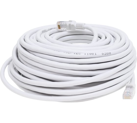 Литой патч-корд Ripo utp4 cat 6, rj45, 25 m (белый) 003-300158