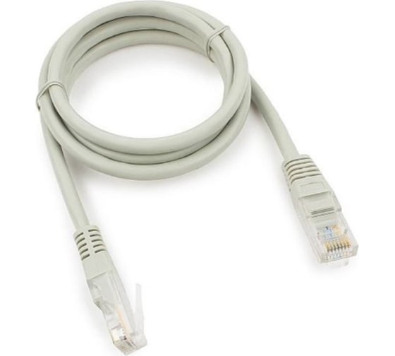 Патч-корд Ripo standart utp4 cat 5e, cu, rj45, 1 m (серый) 003-300107 1