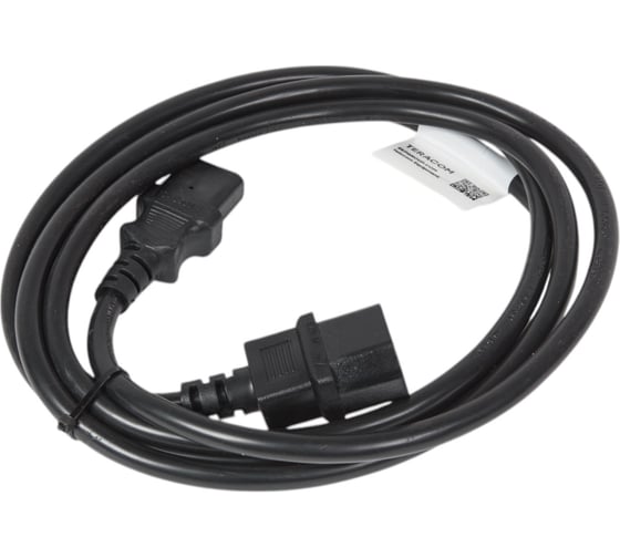 Кабель питания EKF TERACOM для PDU IEC 60320 C13 - IEC 60320 C14 сечение 3x1.5мм2 250В, 10A, длина 2.0 метра TRC-PCA-C13-C14-2M