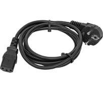 Кабель питания EKF TERACOM для ИБП, ПК и мониторов разъём C13 - Евровилка сечение 3x0.75мм2 250В, длина 2.0 метра TRC-PCA-C13-SH-0.75-2M