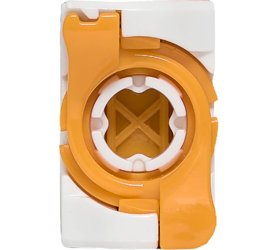 Неэкранированный модуль EKF Keystone TERACOM CS Cat.6A 110 IDC 180 градусов самозажимной (Toolless), оранжевый TRCS-KSTN-RT180-6AUTP-OR