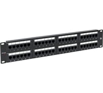 Патч-панель EKF TERACOM PRO 19'' Cat.5E 2U неэкранированная UTP 48 портов RJ-45 Dual IDC TRP-PPNL-5EUTP-2U48
