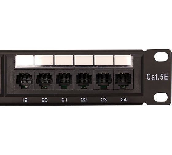 Патч-панель EKF TERACOM PRO 19'' Cat.5E 1U неэкранированная UTP 24 порта RJ-45 Dual IDC TRP-PPNL-5EUTP-1U24