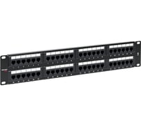 Патч-панель EKF TERACOM PRO 19'' Cat.6 2U неэкранированная UTP 48 портов RJ-45 Dual IDC TRP-PPNL-6UTP-2U48