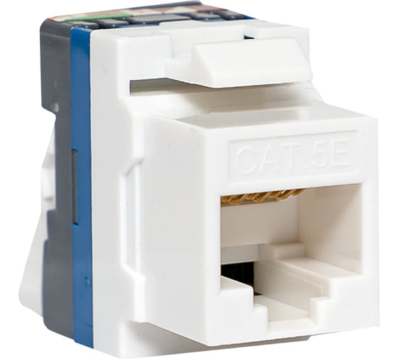 Неэкранированный модуль EKF Keystone TERACOM CS Cat.5E 110 IDC 180 градусов самозажимной (Toolless), серый TRCS-KSTN-RT180-5EUTP-GY 1