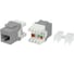 Вставка Keystone Jack RJ-45 (8P8C) Hyperline KJ8-8P8C-C5e-180-GY категория 5e, тип 180 градусов, серая 432635 1