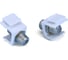 Вставка формата Keystone Jack Hyperline KJ1-FCON-N-WH с проходным адаптером F-типа, nickel plated, ROHS, белая 246969 1