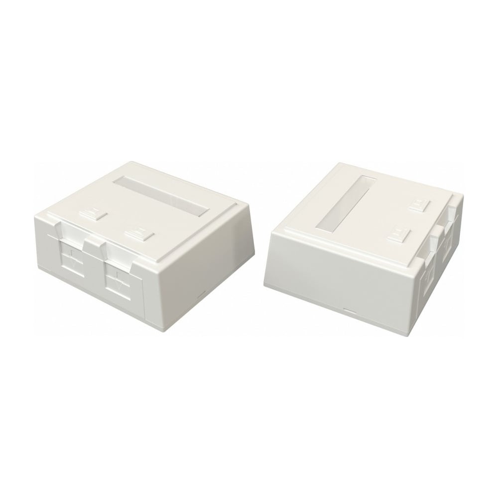 Корпус настенной розетки для установки 2-х вставок типа Keystone Jack ...