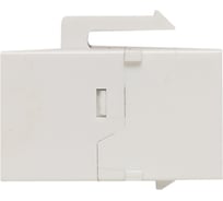 Проходной неэкранированный адаптер EKF TERACOM Cat.5E, RJ45-RJ45, тип Keystone, белый TRC-INLC-KSTN-5EUTP-WH