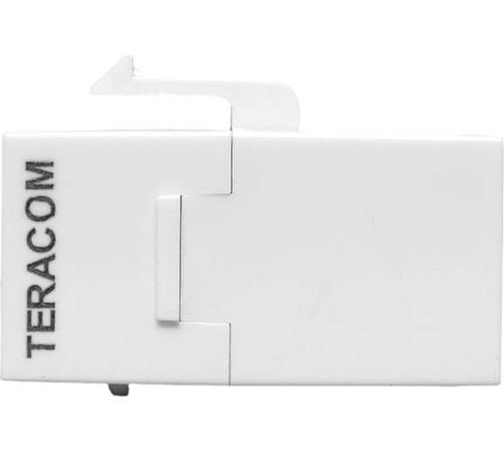 Проходной неэкранированный адаптер EKF TERACOM Cat.5E, RJ45-RJ45, тип Keystone, белый TRC-INLC-KSTN-5EUTP-WH