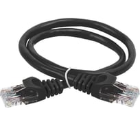 Коммутационный шнур ITK кат. 5е utp lszh 0,5м черный PC09-C5EUL-05M