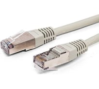 Патч-корд кабель Filum f/utp 5e кат, 1м 26awg(7x0,16 мм), омедненный алюминий (cca), pvc, серый FL-F5-1M