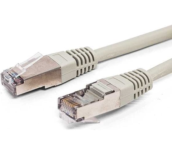 Патч-корд кабель Filum f/utp 5e кат, 1м 26awg(7x0,16 мм), омедненный алюминий (cca), pvc, серый FL-F5-1M 1