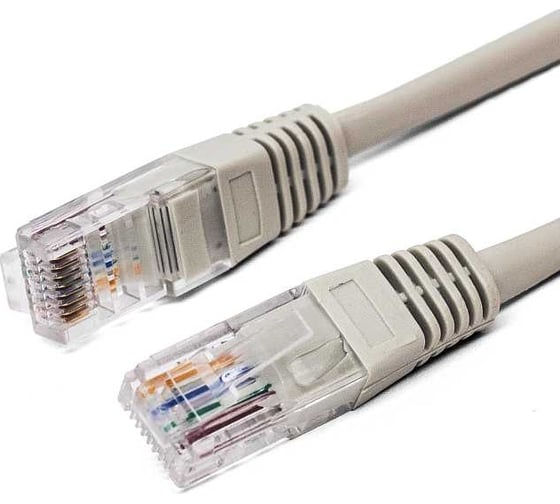 Патч-корд кабель Filum u/utp 6 кат, 0,25м 26awg(7x0,16 мм), омедненный алюминий (cca), pvc, серый FL-U6-0,25M