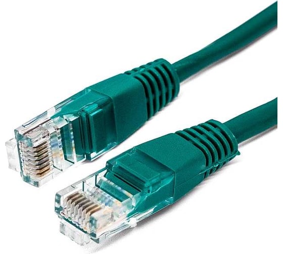 Патч-корд кабель Filum u/utp 5e кат, 0,5м 26awg(7x0,16 мм), омедненный алюминий (cca), pvc, зелёный FL-U5-0,5M-G 1