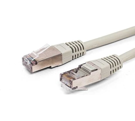 Патч-корд кабель Filum f/utp 5e кат, 0,25м 26awg(7x0,16 мм), омедненный алюминий (cca), pvc, серый FL-F5-0,25M