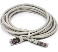 Патч-корд кабель Filum f/utp 5e кат, 3м 26awg(7x0,16 мм), омедненный алюминий (cca), pvc, серый FL-F5-3M