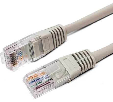 Патч-корд кабель Filum u/utp 5e кат, 0,25м 26awg(7x0,16 мм), чистая медь, pvc, серый FL-U5-C-0,25M