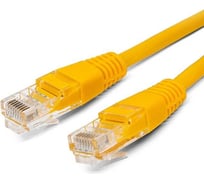 Патч-корд кабель Filum u/utp 5e кат, 0,5м 26awg(7x0,16 мм), чистая медь, pvc, жёлтый FL-U5-C-0,5M-Y