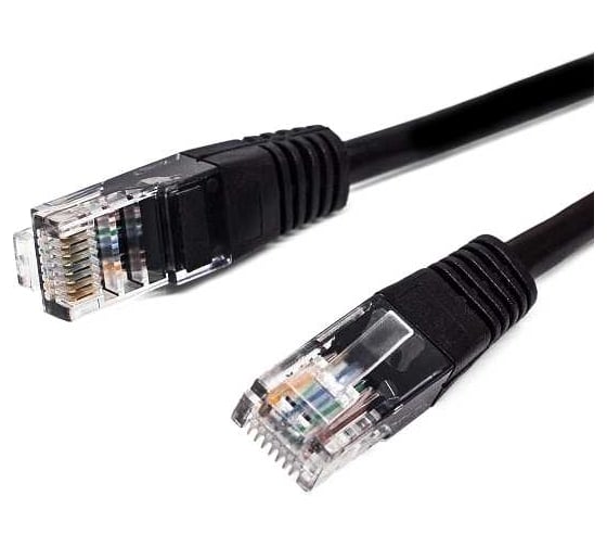 Патч-корд кабель Filum u/utp 5e кат, 0,25м 26awg(7x0,16 мм), омедненный алюминий (cca), pvc, чёрный FL-U5-0,25M-BK