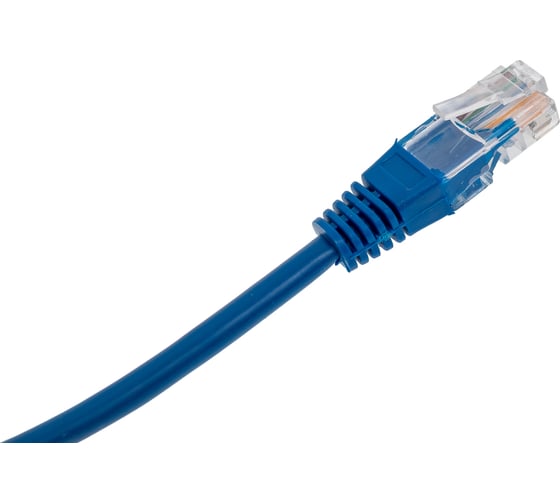 Патч-корд кабель Filum u/utp 5e кат, 0,25м 26awg(7x0,16 мм), чистая медь, pvc, синий FL-U5-C-0,25M-BL