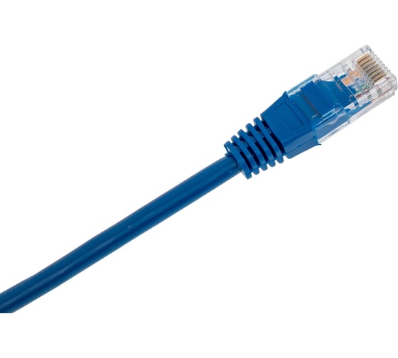 Патч-корд кабель Filum u/utp 5e кат, 0,25м 26awg(7x0,16 мм), чистая медь, pvc, синий FL-U5-C-0,25M-BL