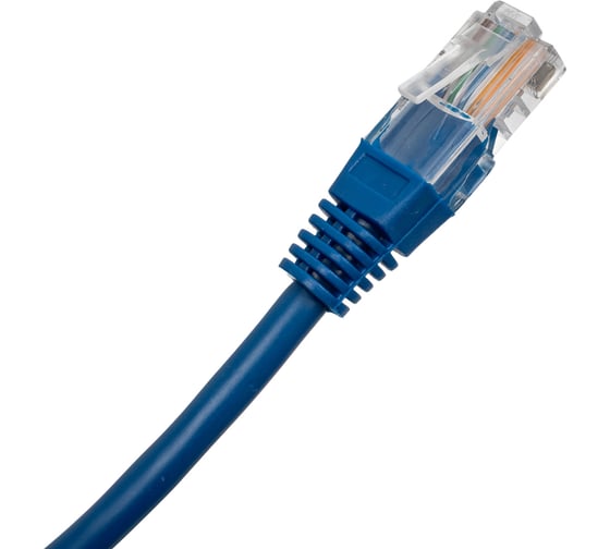 Патч-корд кабель Filum u/utp 5e кат, 0,25м 26awg(7x0,16 мм), чистая медь, pvc, синий FL-U5-C-0,25M-BL