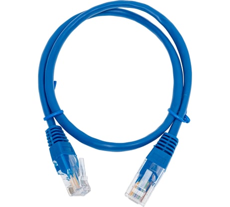 Патч-корд кабель Filum u/utp 5e кат, 0,5м 26awg(7x0,16 мм), чистая медь, pvc, синий FL-U5-C-0,5M-BL FL-U5-C-0.5M-BL