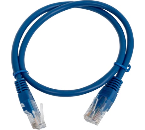 Патч-корд кабель Filum u/utp 5e кат, 0,5м 26awg(7x0,16 мм), чистая медь, pvc, синий FL-U5-C-0,5M-BL FL-U5-C-0.5M-BL