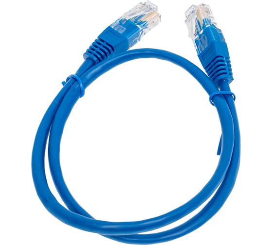 Патч-корд кабель Filum u/utp 5e кат, 0,5м 26awg(7x0,16 мм), чистая медь, pvc, синий FL-U5-C-0,5M-BL FL-U5-C-0.5M-BL