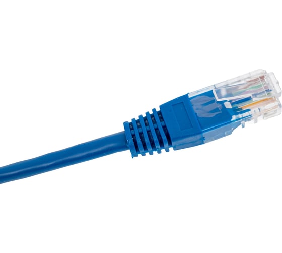 Патч-корд кабель Filum u/utp 5e кат, 0,5м 26awg(7x0,16 мм), чистая медь, pvc, синий FL-U5-C-0,5M-BL FL-U5-C-0.5M-BL