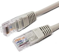 Патч-корд кабель Filum u/utp 5e кат, 10м 26awg(7x0,16 мм), омедненный алюминий (cca), pvc, серый FL-U5-10M