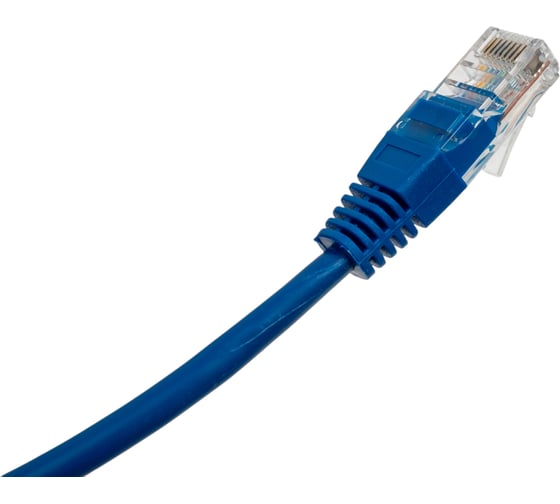 Кабель патч-корд U/UTP 5e кат. 3м FL-U5-3M-BL 26AWG(7x0.16 мм), омедненный алюминий (CCA), PVC, синий Filum 00-00872964