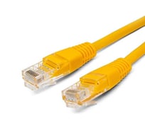 Патч-корд кабель Filum u/utp 5e кат, 5м 26awg(7x0,16 мм), омедненный алюминий (cca), pvc, жёлтый FL-U5-5M-Y