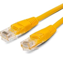 Патч-корд кабель Filum u/utp 5e кат, 7,5м 26awg(7x0,16 мм), омедненный алюминий (cca), pvc, жёлтый FL-U5-7,5M-Y