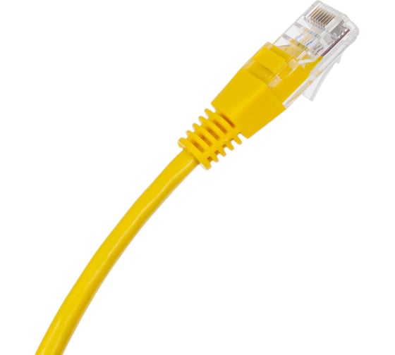 Патч-корд кабель Filum u/utp 5e кат, 7,5м 26awg(7x0,16 мм), омедненный алюминий (cca), pvc, жёлтый FL-U5-7,5M-Y