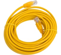 Патч-корд кабель Filum u/utp 5e кат, 7,5м 26awg(7x0,16 мм), чистая медь, pvc, жёлтый FL-U5-C-7,5M-Y