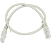 Патч-корд кабель Filum u/utp 6 кат, 0,5м 26awg(7x0,16 мм), омедненный алюминий (cca), pvc, серый FL-U6-0,5M FL-U6-0.5M