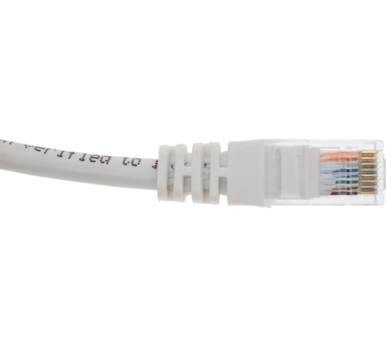 Шнур коммутационный кат.5е utp 0,5м белый GENERICA PC08-C5EU-05M-G