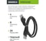 Шнур коммутационный кат.5е utp 3м черный GENERICA PC09-C5EU-3M-G 4