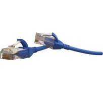 Патч-корд Hyperline u/utp, категория 6 (100 fluke component tested), 28awg, lszh, 3 м, синий 445744